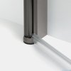 New Trendy New Soleo Gunmetal Brushed drzwi wnękowe 80x195 cm grafit szczotkowany/szkło przejrzyste D-0529A